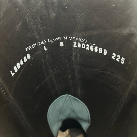 Lane LEXINGTON Womens Cowboy Boots 8 Powder Blue Western Cowgirl Mid Calf Tall - Picture 8 of 10